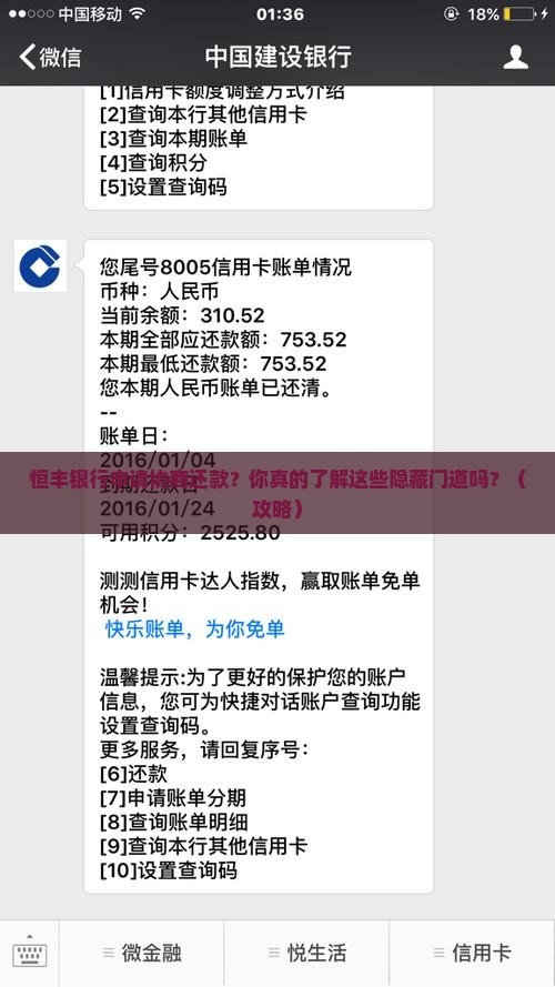 恒丰银行申请协商还款