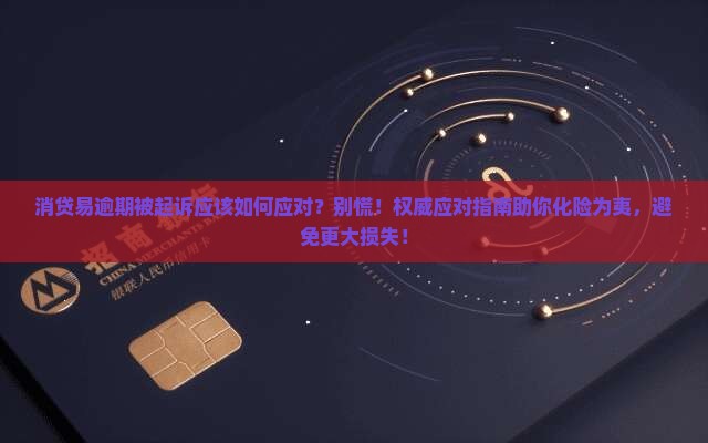 消贷易逾期被起诉应该如何应对