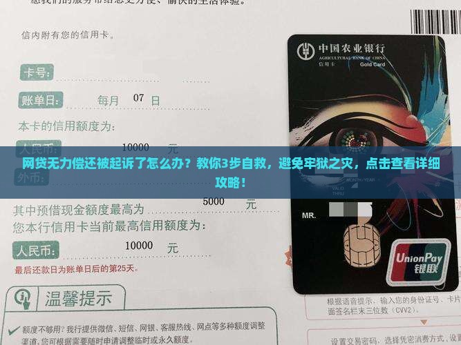 网贷无力偿还被起诉了怎么办
