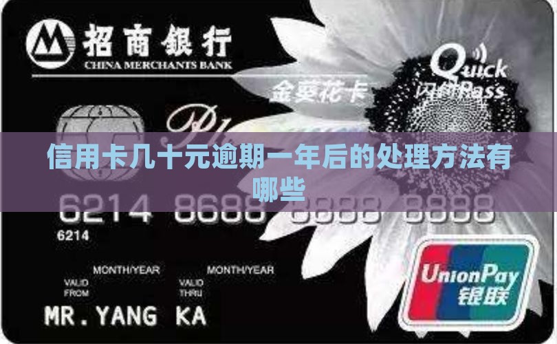 信用卡几十元逾期一年后的处理方法有哪些