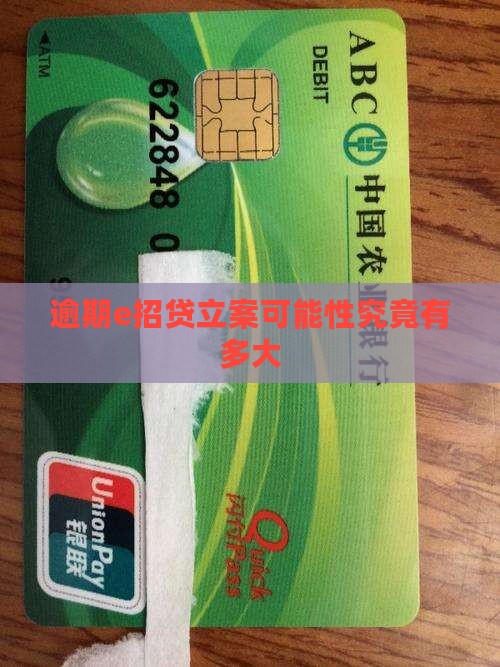 逾期e招贷立案可能性究竟有多大