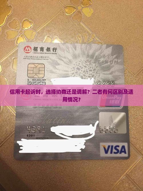 信用卡起诉时，选择协商还是调解？二者有何区别及适用情况？