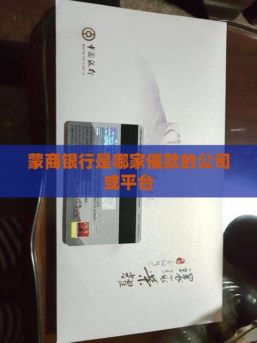 蒙商银行是哪家催款的公司或平台