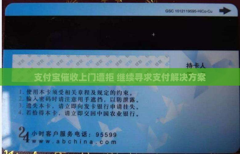 支付宝催收上门遭拒 继续寻求支付解决方案