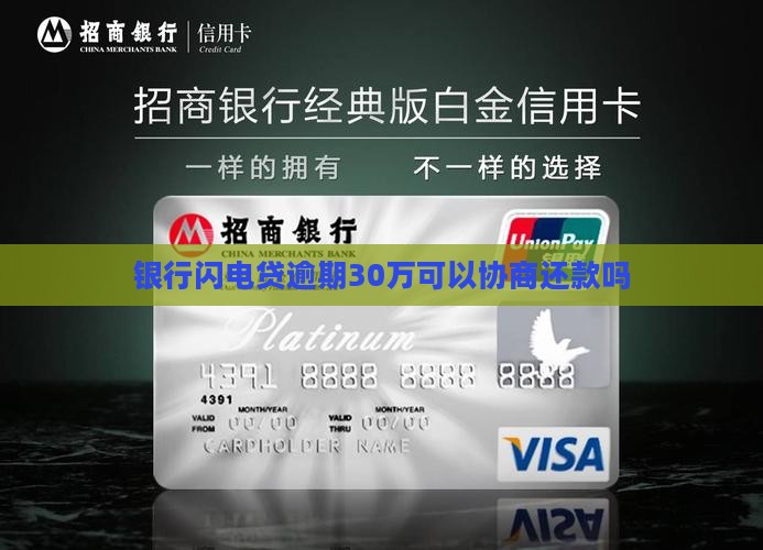 闪电贷逾期30万怎么办可以找银行协商还款吗