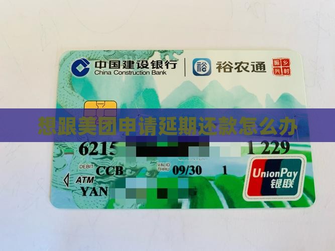 想跟美团申请延期还款怎么办
