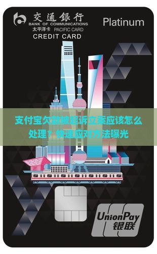 支付宝欠款被起诉立案应该怎么处理