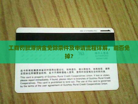 工商罚款滞纳金免除条件及申请流程详解