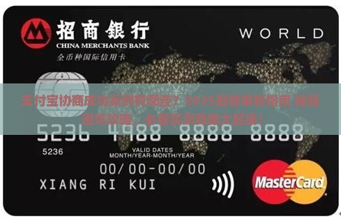 支付宝协商成功案例有哪些