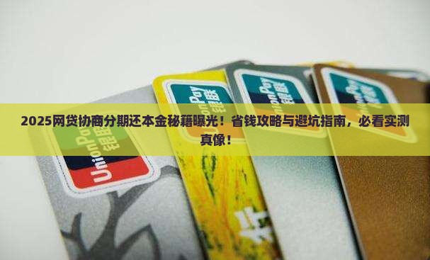 网贷协商分期还本金技巧如何操作