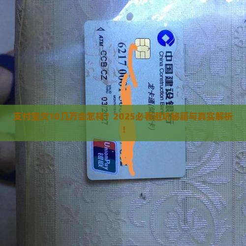 支付宝欠10几万会怎样处理