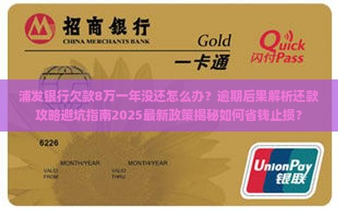 浦发银行欠款8万一年没还怎么办