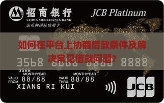 如何在平台上协商借款条件及解决常见借款问题？
