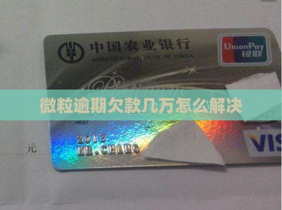 微粒逾期欠款几万怎么解决