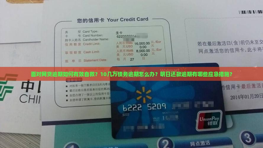 面对网贷逾期如何有效自救？10几万债务逾期怎么办？明日还款逾期有哪些应急措施？