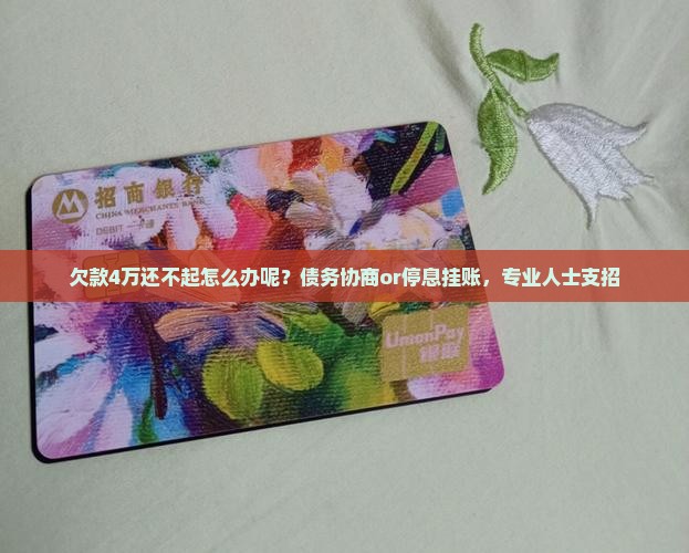 欠款4万还不起怎么办呢？债务协商or停息挂账，专业人士支招