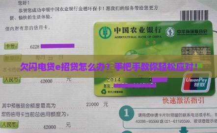 欠闪电贷e招贷怎么办？手把手教你轻松应对！