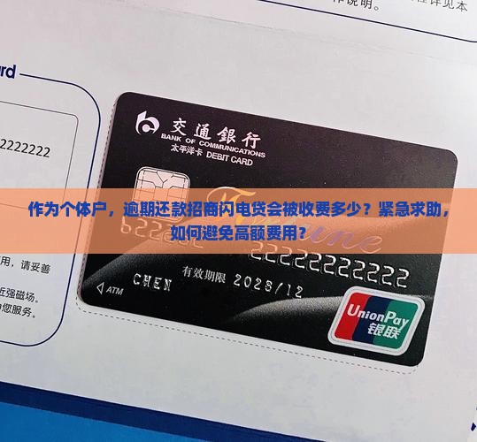 作为个体户，逾期还款招商闪电贷会被收费多少？紧急求助，如何避免高额费用？