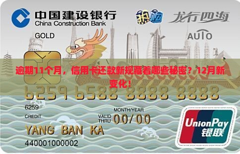 逾期11个月，信用卡还款新规藏着哪些秘密？12月新变化！