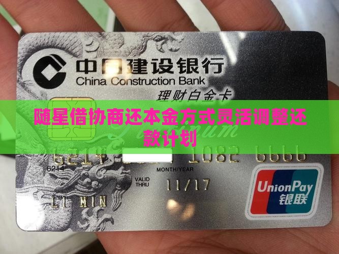 随星借协商还本金方式灵活调整还款计划