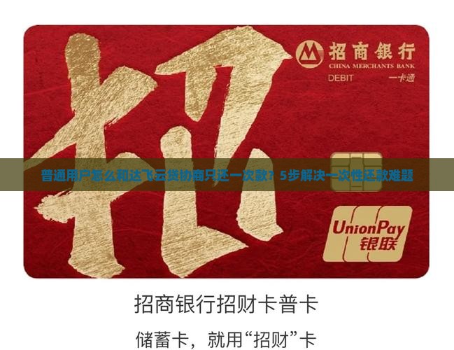 普通用户怎么和达飞云贷协商只还一次款？5步解决一次性还款难题
