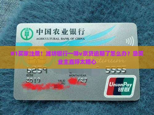 #1买家注意！潍坊银行一咻v京贷逾期了怎么办？急哭业主直呼太糟心