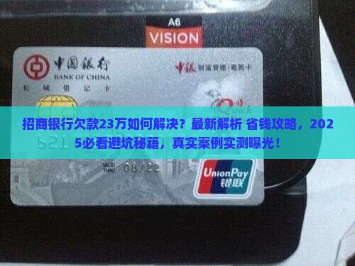 招商银行欠款23万如何解决
