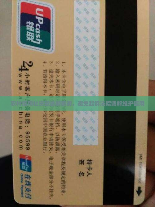 农村信用社贷款逾期诉前调解