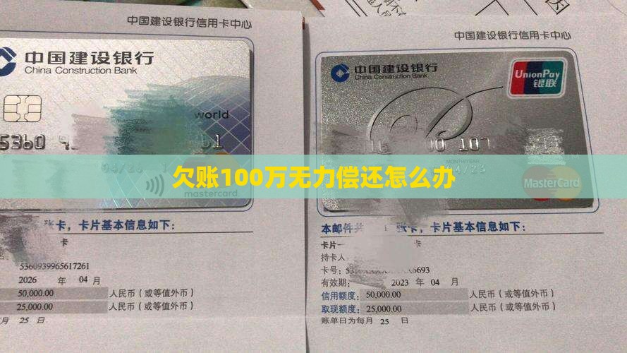 欠账100万无力偿还怎么办