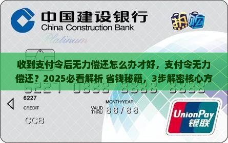 收到支付令后无力偿还怎么办才好