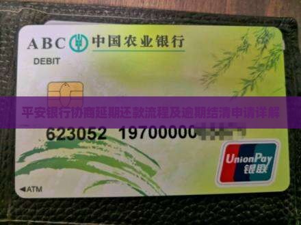 平安银行协商一次性结清延期申请流程详解