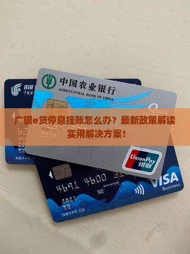广银e贷停息挂账怎么办