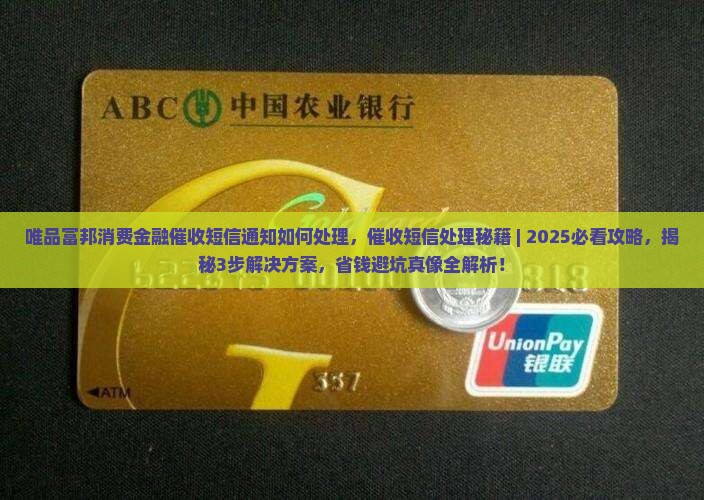 唯品富邦消费金融催收短信通知如何处理