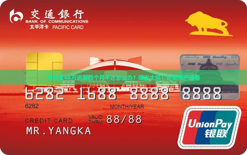 支付宝40万逾期四个月不还怎么办？曝出大招！逾期用户速看