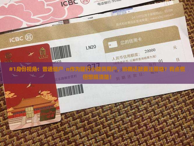 #1身份视角：普通储户  n作为建行小微贷用户，协商还款要注意啥？有点慌但想搞清楚！