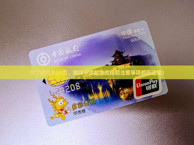 欠了微粒贷20万，我该不该起丝流程和注意事项都在这里！