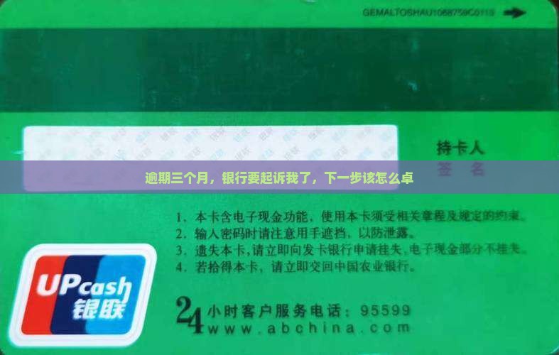 逾期三个月，银行要起诉我了，下一步该怎么卓