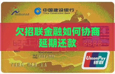 欠招联金融如何协商延期还款