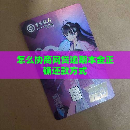 网贷协商归还本金的正确方式