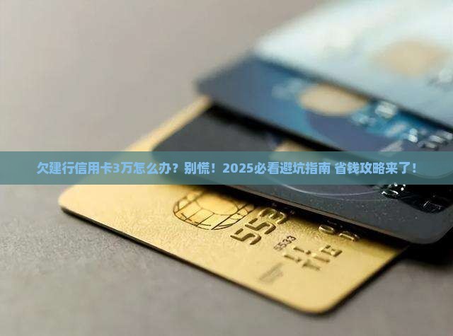 欠建行信用卡3万怎么办 欠建行信用卡3万怎么办