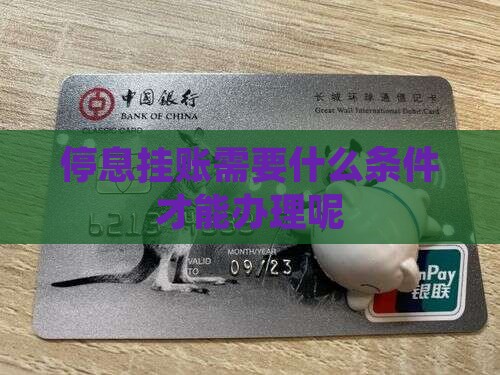 停息挂账需要什么条件才能办理呢
