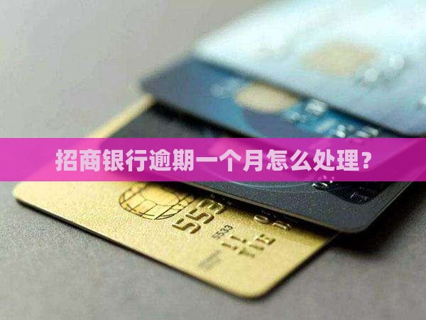 招行e智贷逾期一个月怎么办