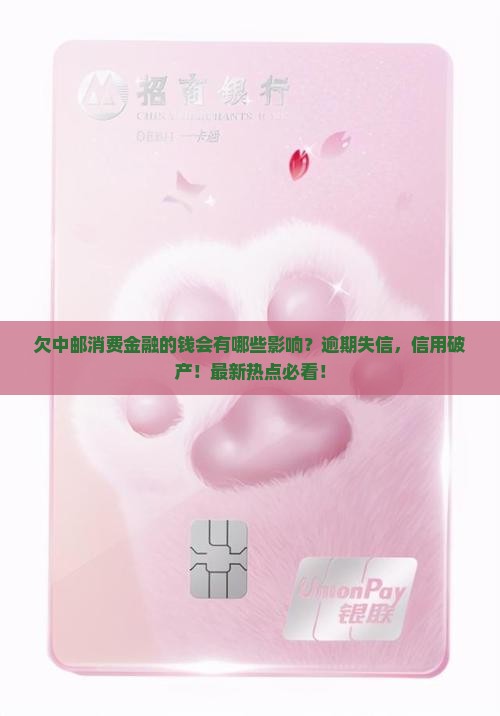 欠中邮消费金融的钱会有哪些影响