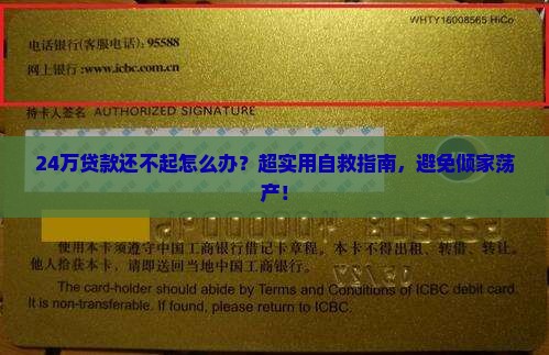 24万贷款还不起怎么办