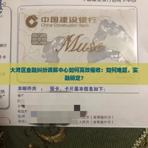 大湾区金融纠纷调解中心如何高效催收：如何难题，实融稳定？