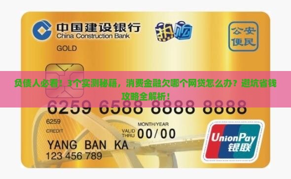 消费金融是欠哪个网贷怎么办呢