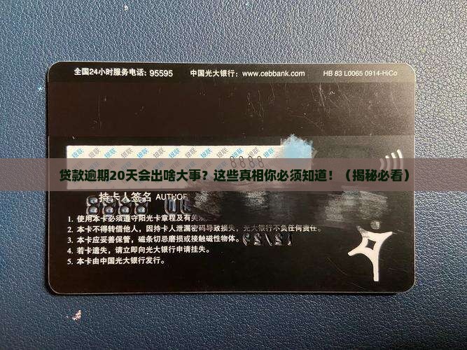 金融贷款逾期20天会有什么后果