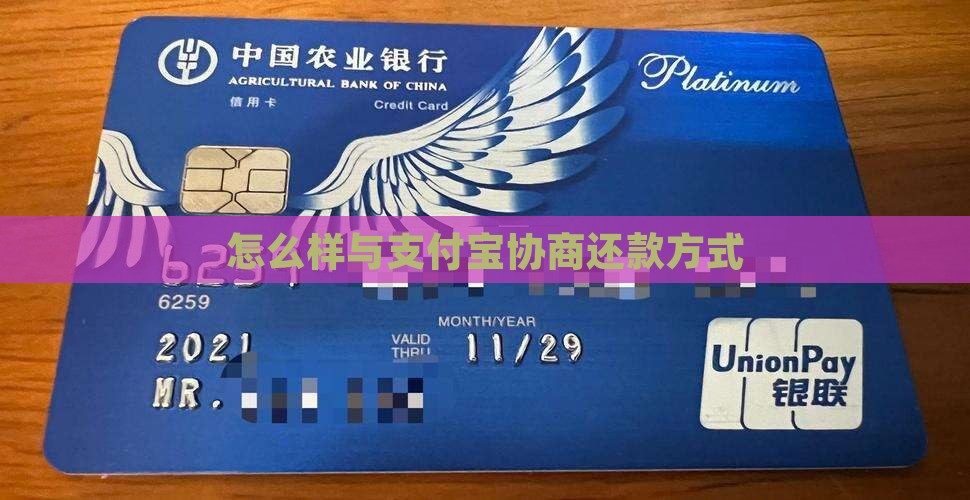 怎么样与支付宝协商还款方式