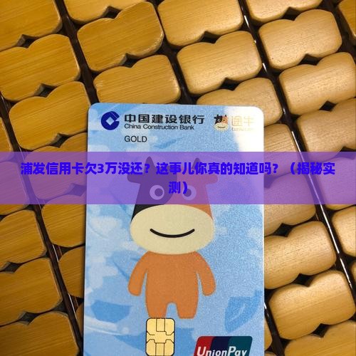 浦发信用卡欠3万没还
