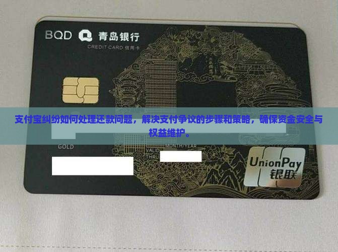 支付宝纠纷如何处理还款问题